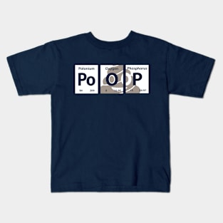 Poop Chemical Element Kids T-Shirt